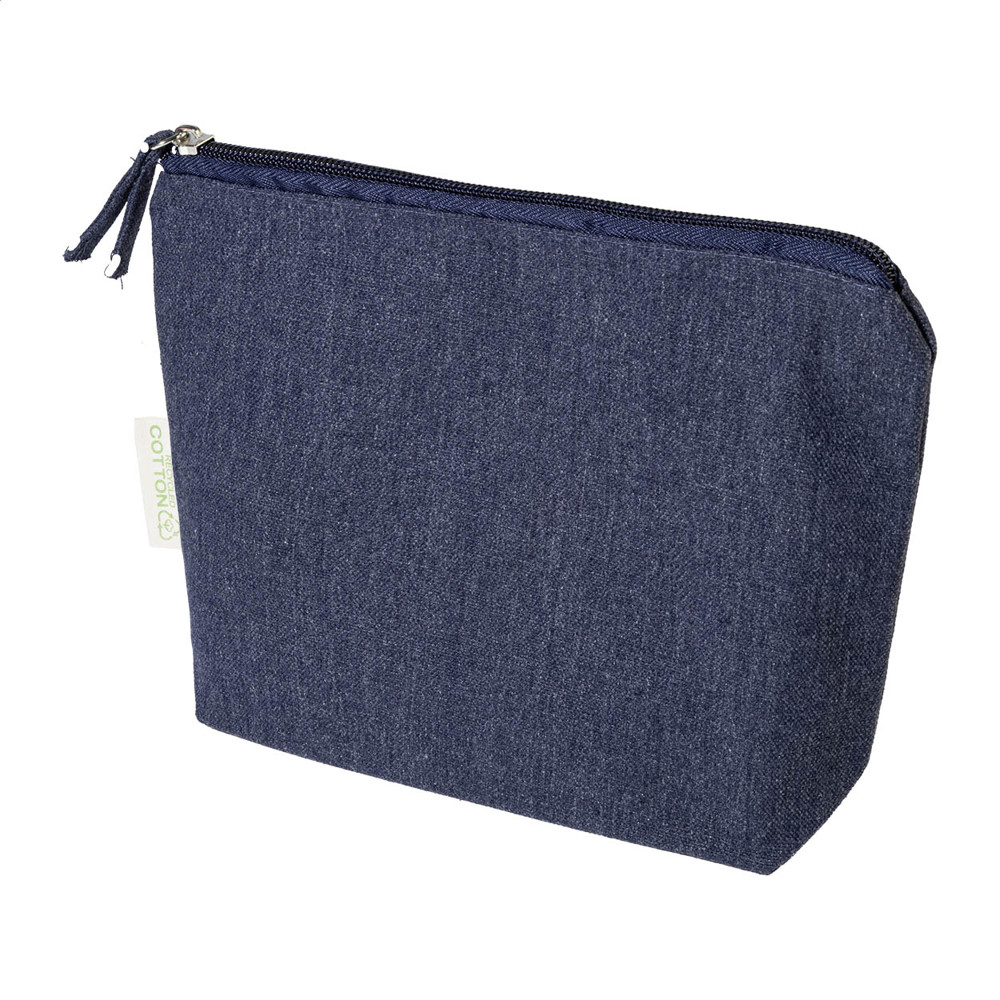 Cospex - Kosmetiktasche aus recycelter Baumwolle - blau